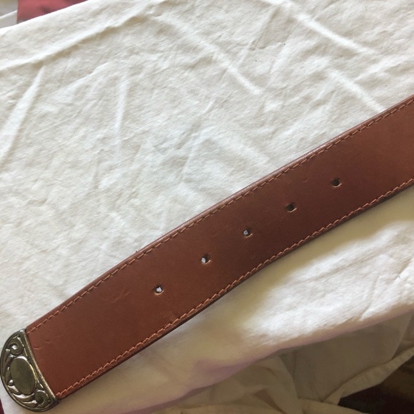 Genuine Leather Western Belt Silver Conchos S/M - Picture 5 of 7